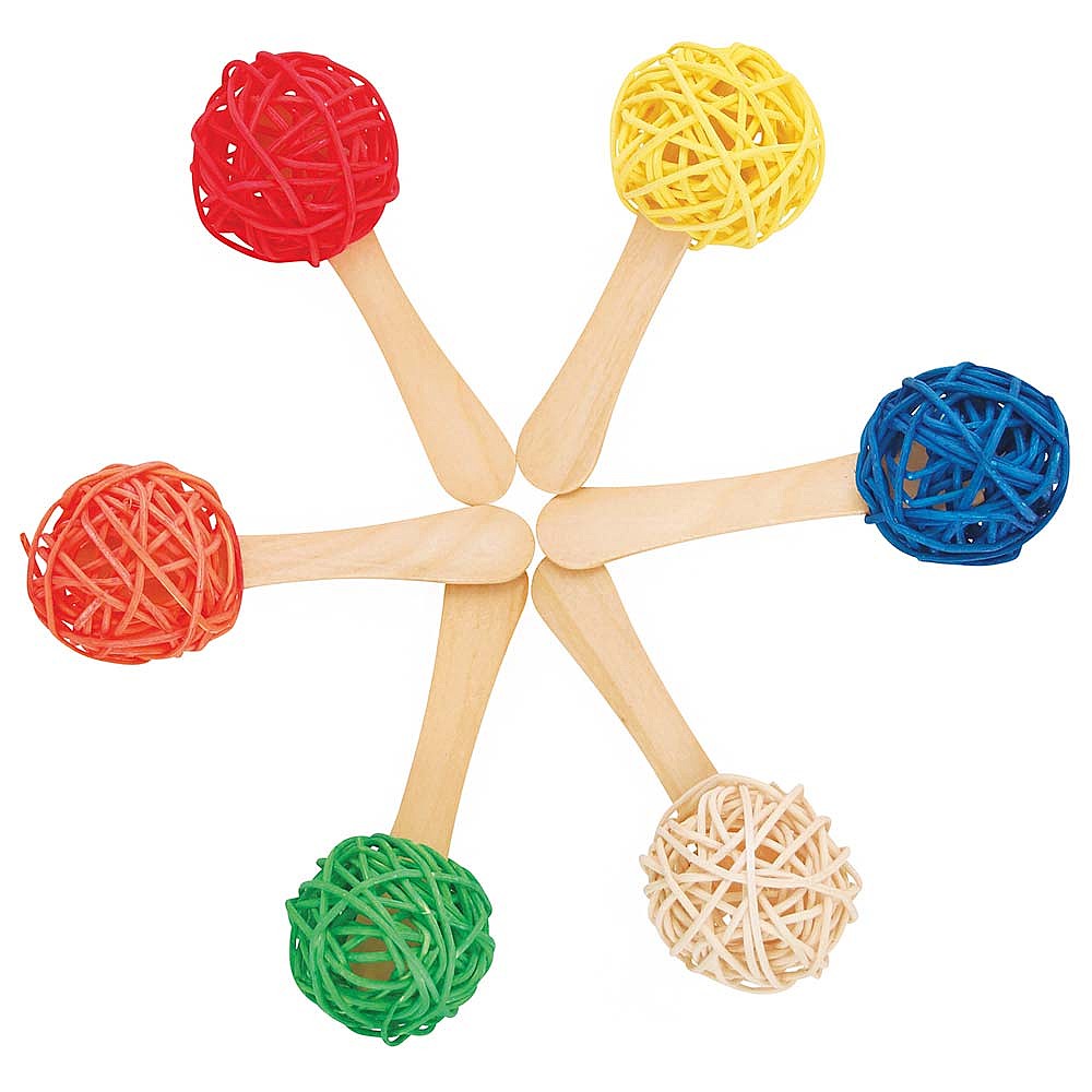 Popsicle Sticks Parrot Foot Toys - Pack of 6