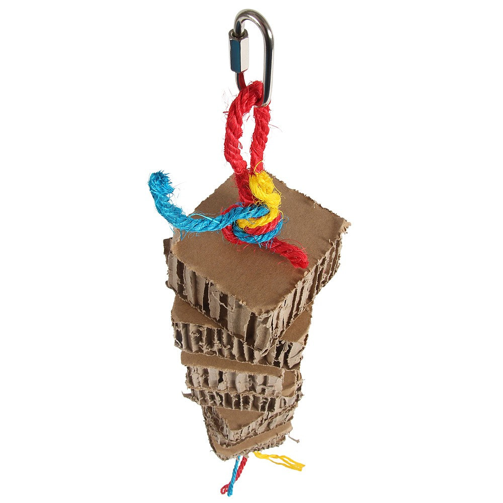 Blocks & Knots Chunky Cardboard Parrot Toy - Large