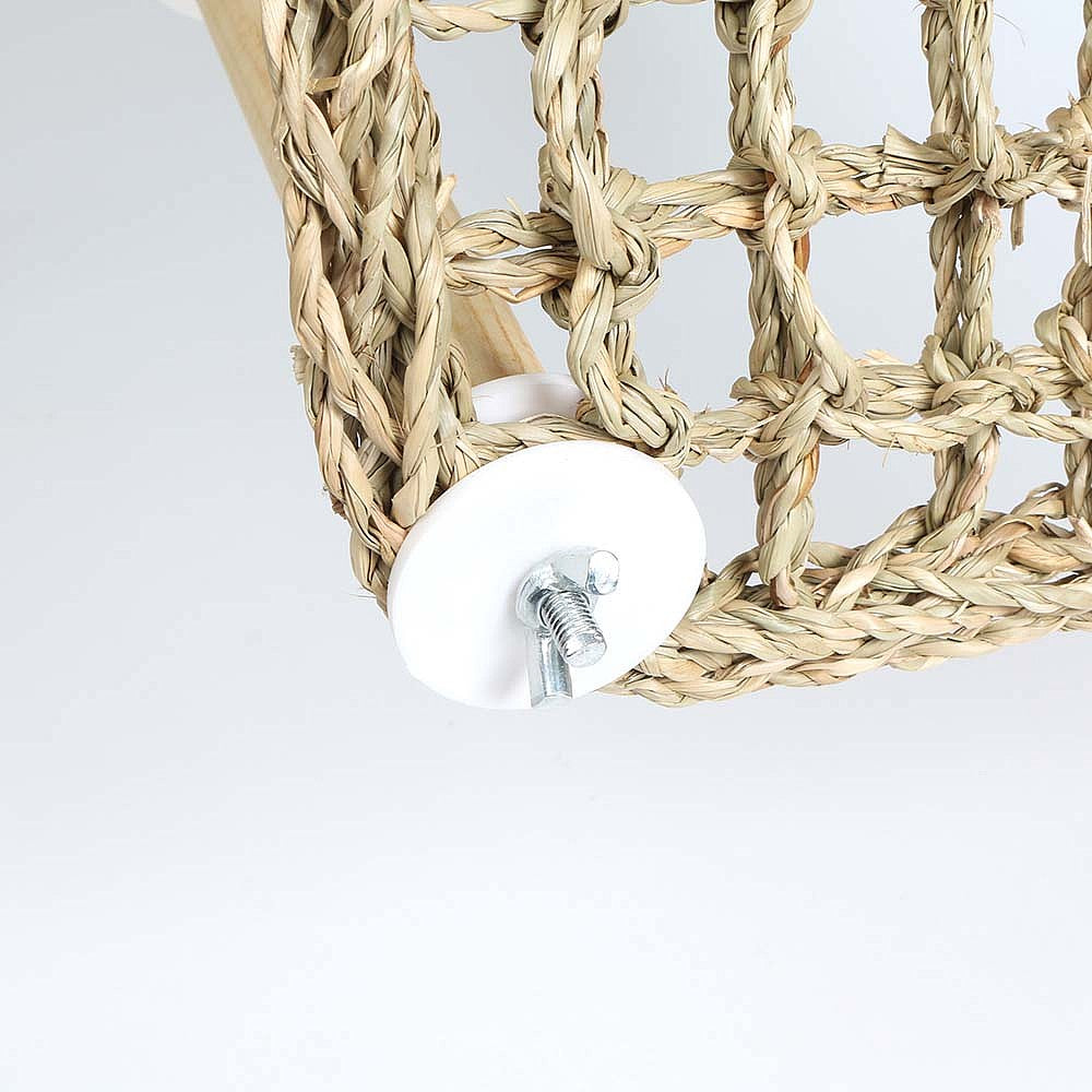 Wagon Ho Natural Woven Seagrass Parrot Perch Tent Large