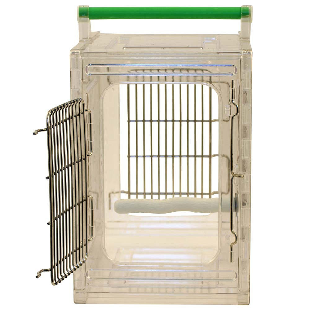Perch and Go Acrylic Parrot Travel Cage