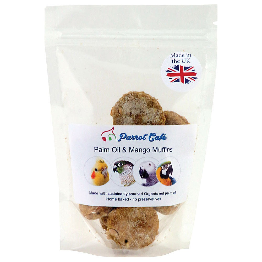 Parrot Cafe Palm Oil & Mango Muffin Parrot Treats - 100g