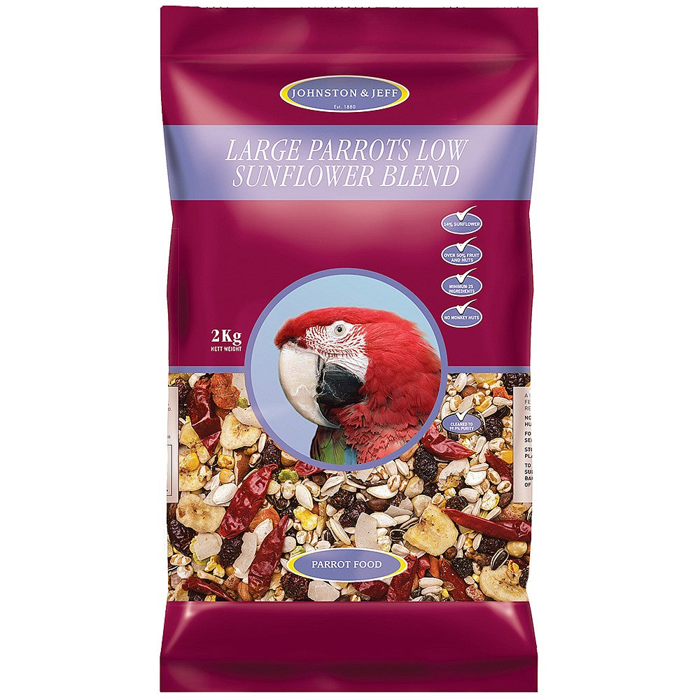 Johnston and Jeff Low Sunflower Diet for African Greys 12.75kg