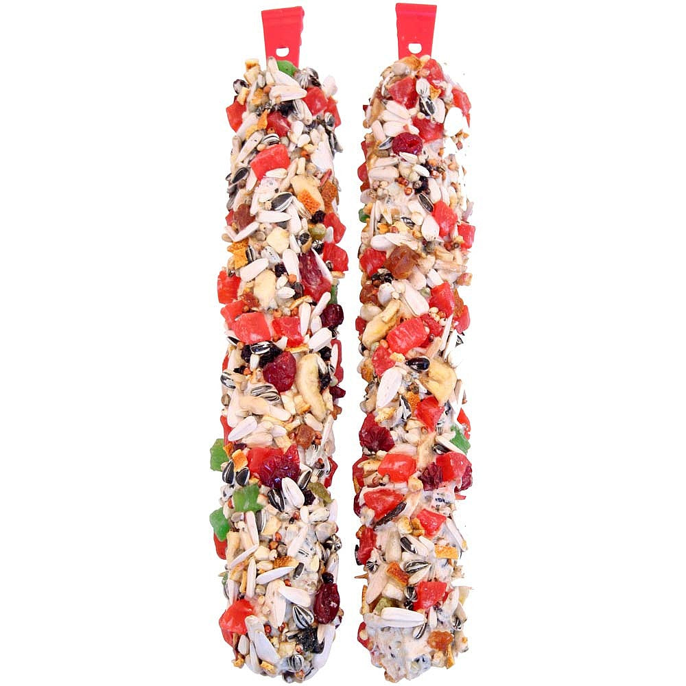 Vitapol Maxi Parrot Sticks Twinpack - Mixed Fruit