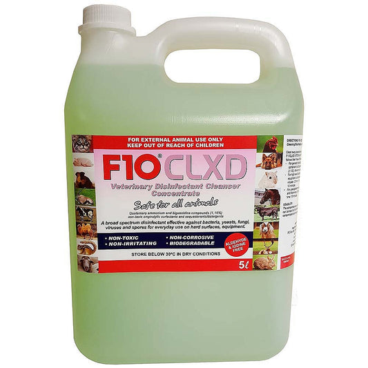 F10 CLXD Veterinary Disinfectant Cleanser Concentrate 5 Litre
