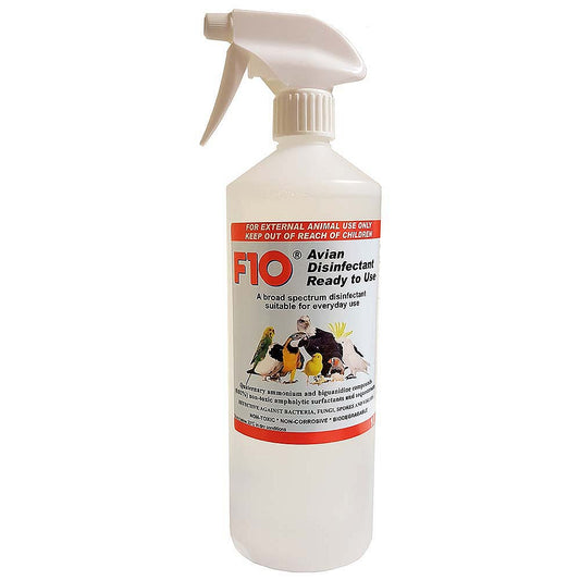 F10 Avian Disinfectant Ready to Use Spray 1 Litre - with Spray Top