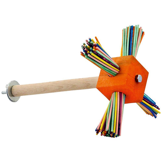 Party Perch spinning parrot toy – rotating perch and play station for parrots to climb, balance and stay active