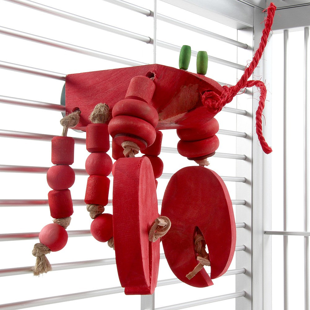 Jimmy the Lobster Play Perch Parrot Toy