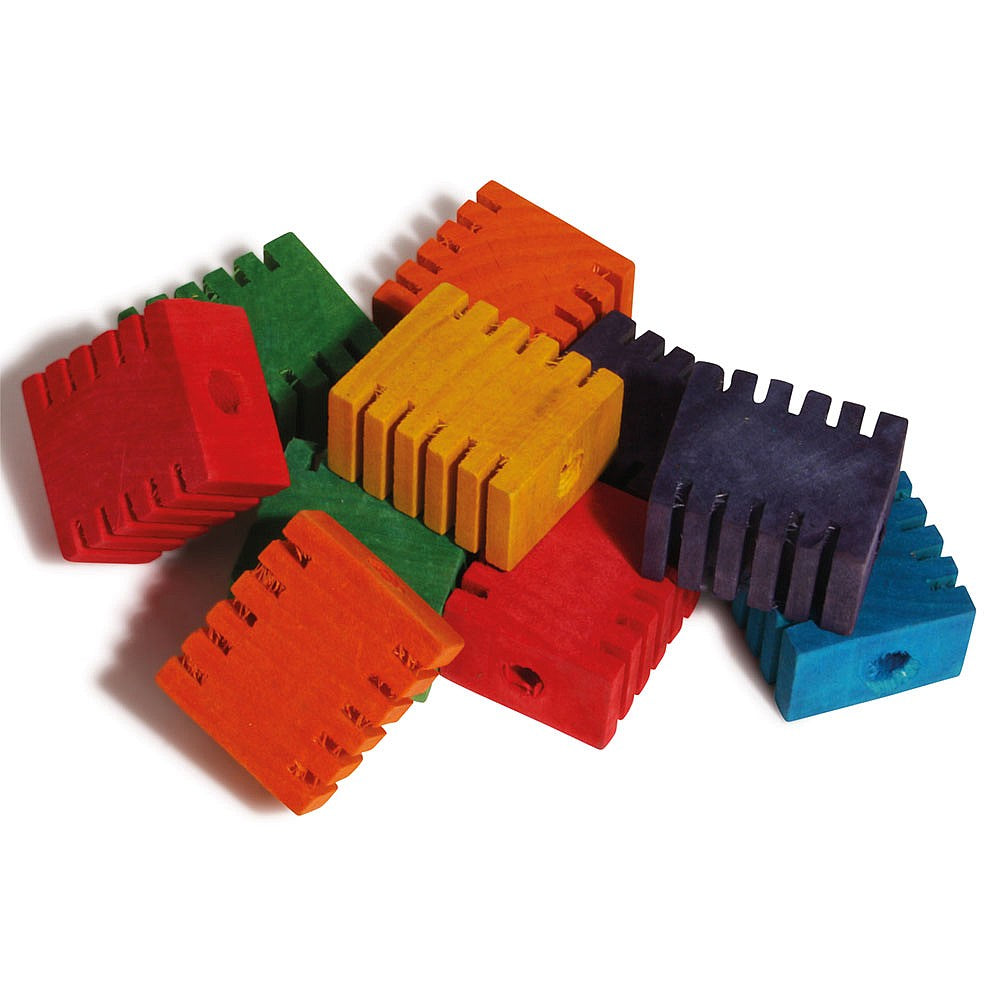 Groovy Blocks Small Pack of 10 Parrot Toy Making Parts