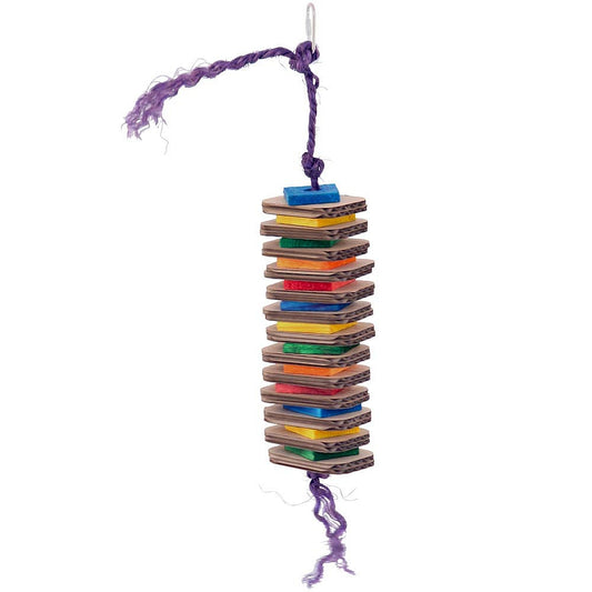 Stacks of Shredding Medium Wood & Cardboard Parrot Toy