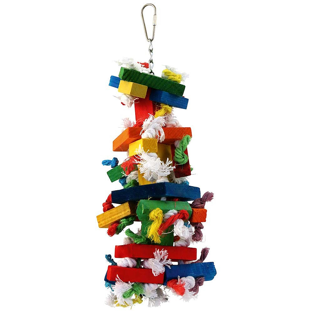 Knots `n Block Parrot Toy - Medium