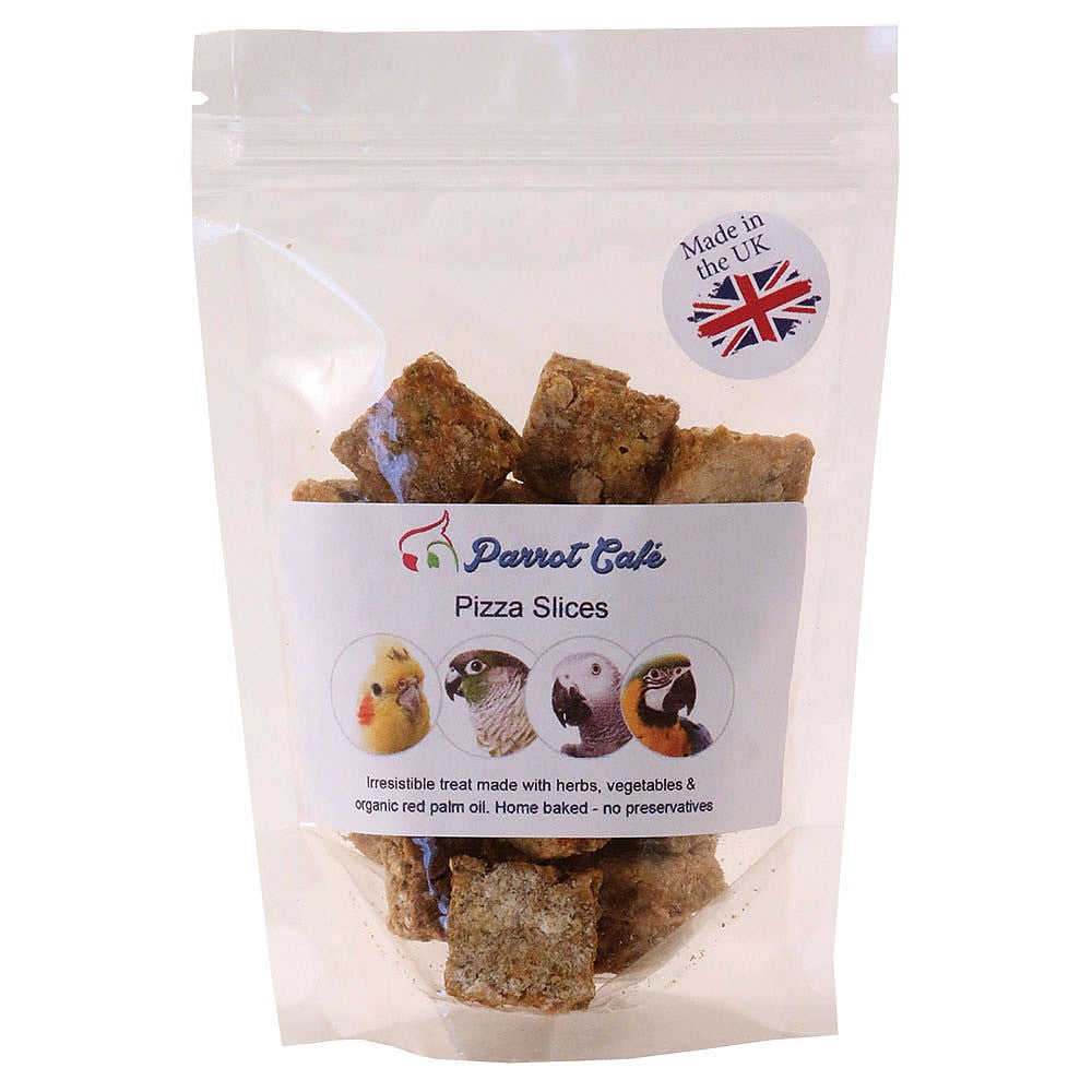 Parrot Cafe Palm Oil Pizza Slice Treats for Parrots - 100g