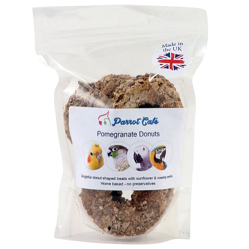 Parrot Cafe Pomegranate Donut Parrot Treats - 100g