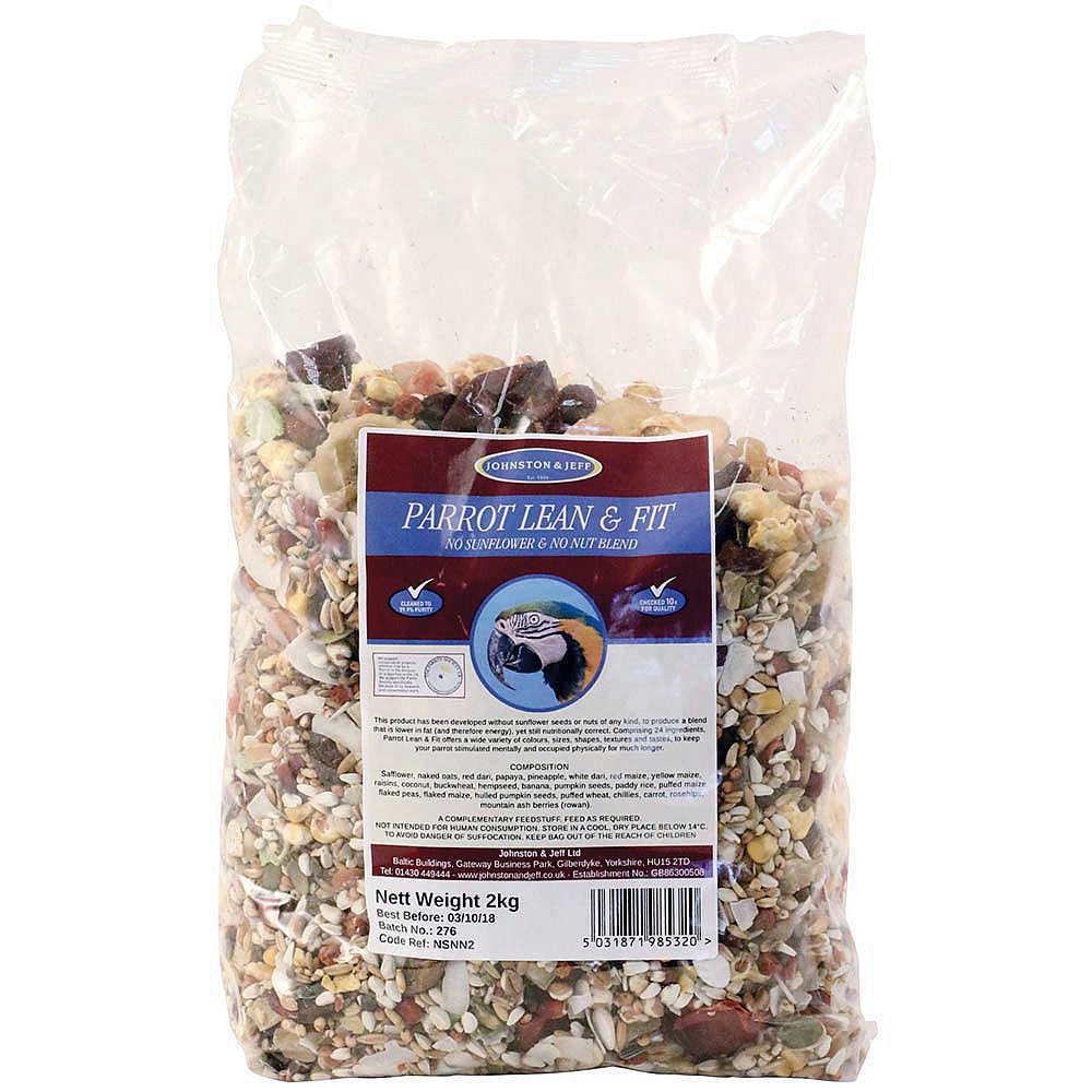 Johnston and Jeff Lean and Fit Parrot Food 2kg