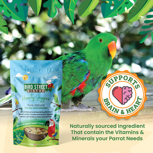 Bird Street Bistro Hearty Veggies Parrot Food 12oz