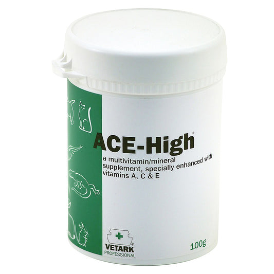 ACE-High 100 g powdered vitamin and mineral supplement for parrots – supports feather health, immunity and overall vitality