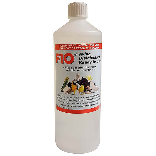 F10 Avian Disinfectant RTU Refill (No Spray Top) - 1 Litre